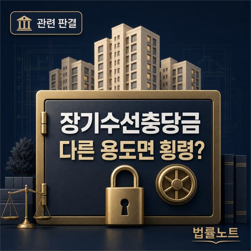 장기수선충당금 횡령 성립 기준 판결 정리