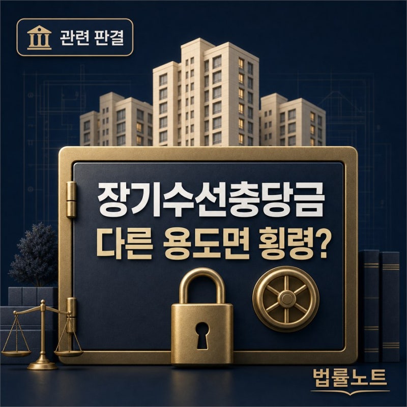 장기수선충당금 횡령 성립 기준 판결 정리